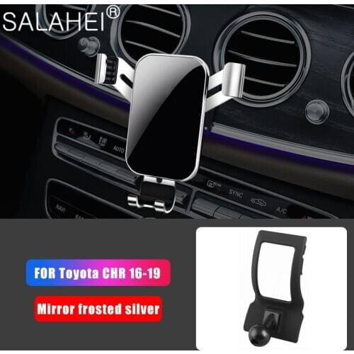 Phone Holder For Toyota C-HR 2017 2018 Car Air Vent Mobile Phone Cellphone Holder Stand Mount Cradle Clip For CHR 2017 2018 2019