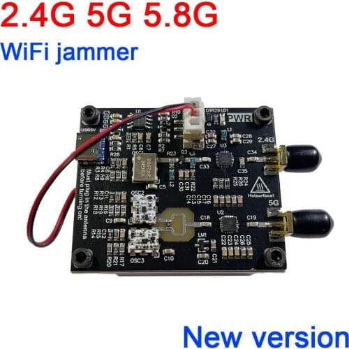 3in1 2.4G 5G 5.8G WiFi swept jammer Shielder 2.4Ghz 5Ghz 5.8Ghz WiFi signal Shielded RF power amplifier Bluetooth interference