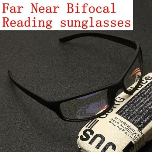 Fashion Photochromic Bifocal Reading Glasses Womens Sports Sun Glasses Transition Presbyopia Mens Magnification Glasses NX