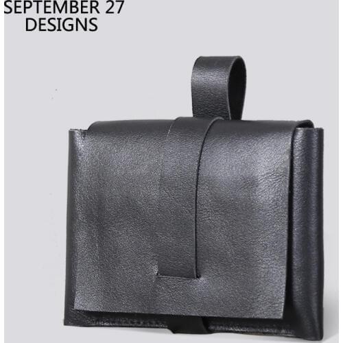Handmade Credit Card Wallets Women Genuine Leather Men Coin Purses Top-end Cowhide ID/Bus Card Case Coin Pouch Casual Money Bag