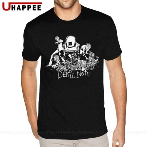 Printed Death Note T Shirt Mens Cheap Custom Short Sleeve Red O-neck Tshirt
