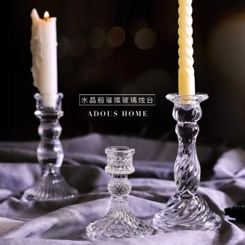 PINNY Decorative Crystal Candlesticks