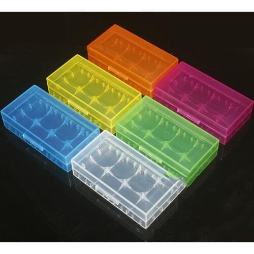 Portable Carrying Box 18650 Battery Case Storage Acrylic Box Plastic Safety Box
