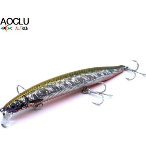 AOCLU Jerkbait wobblers 13cm 20.6g Depth 0.8-1.8m Hard Bait Minnow Fishing lures magnet weight transfer system for long casting