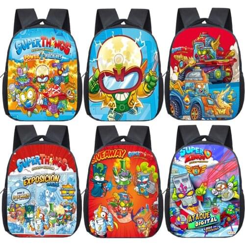 Super Zings Kindergarten Backpack Cartoon Game Superzings Mochila Toddler Rucksack Kids Bag Waterproof Plecak Daily School Bags
