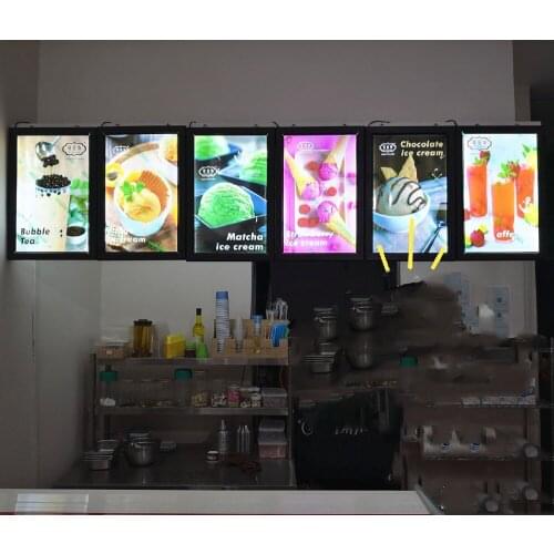A3 LED Ultra Slim Light box/menu display/magnetic light boxes/menu lightbox (10PCS/lot)