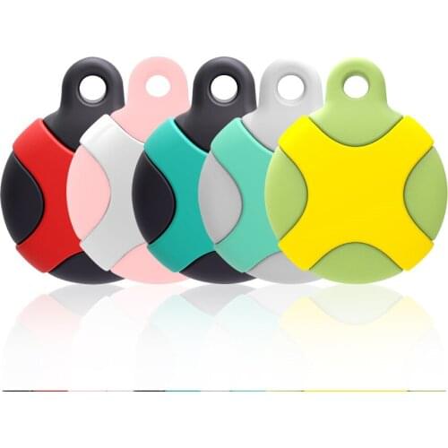 High Quality Soft Silicone Case For Apple Airtag GPS Anti-lost Scratch Resistant Keychain Cover For Airtags Protective Sleeve
