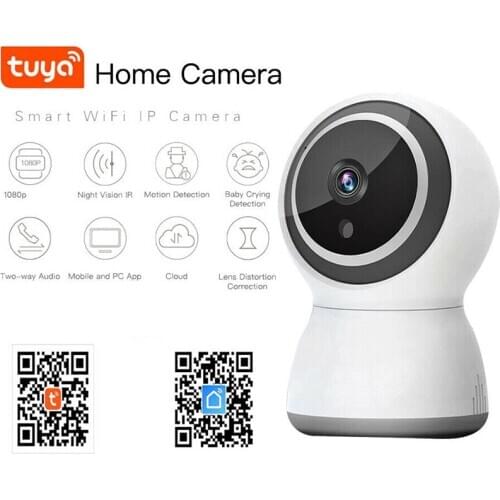 1080P HD IP Camera Tuya Smart Wireless WiFi IP Camera Indoor Security Surveillance CCTV Camera Two Way Audio Baby Pet Monitor