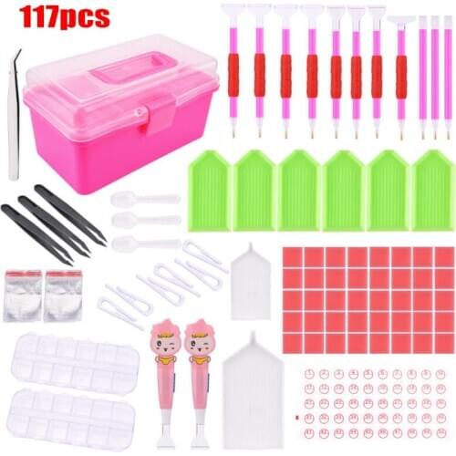 117 Pcs 5D DIY Diamond Painting Tools Kit DIY Painting Accessories Cross Stitch Art Kits Painting Accessories Art Kits H-best