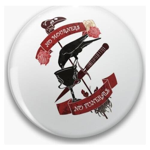 No Mourners No Funerals 【Customizable】Soft Button Pin Badge Gift Brooch Fashion Lover Jewelry Lapel Pin Creative Hat Decor