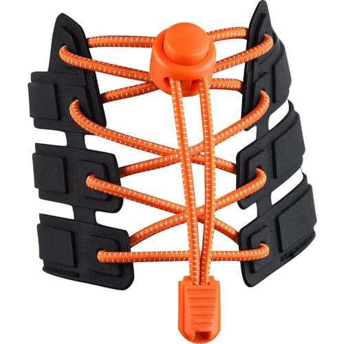 3 Pairs Multiple Colour Outdoor Sports Lazy Shoelaces Reflective Elastic Elastic Round Non-tying Color Casual Shoelaces