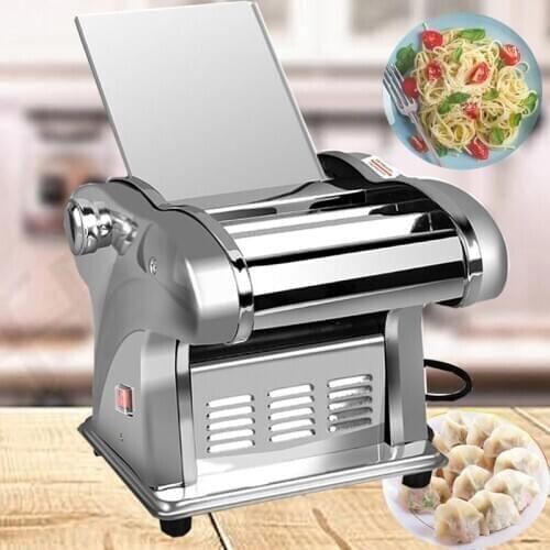 Electric Noodle Press Machine Pasta Maker Small Commercial Stainless Steel Dough Cutter Dumplings Roller Noodles For HomeUse