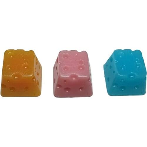 DIY Keyboard Keycap Personality Design Custom Resin Cheese Backlit Keycap OEM Profile R4 for Cherry Mx Gateron Switch