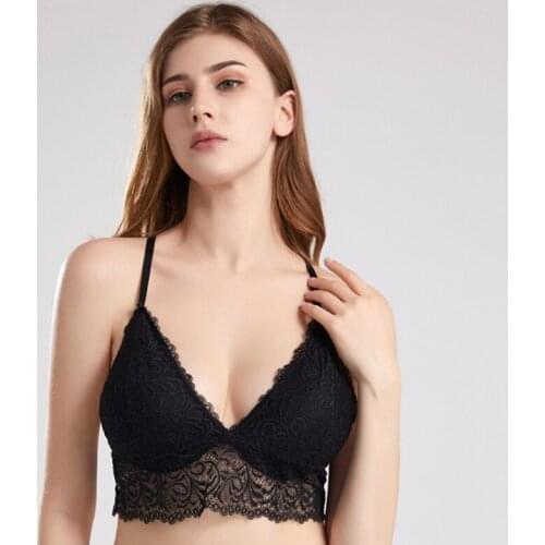 Lace Bra Natural Breast Wrapping No Steel Ring Bra Women’s Underwea Soft Gather Lace Lace Bra