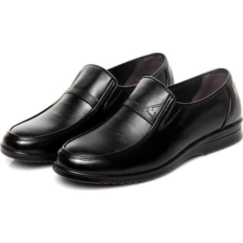 Spring Autumn Light Soft Bottom Mens Dress Shoes Casual Business Daily Work Shoes Round Toe Anti Odor Slip on Flats Shoes Men