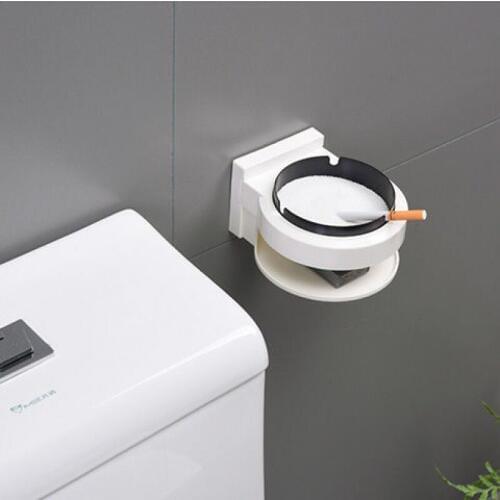 Stainless Steel Ashtray Wall Creative Wall-Mounted Bathroom Ash Storage Box Portable Split Multi-Function Ashtray For Home