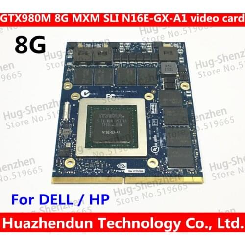 Best for Dell Alienware 18 M18X R2 R3 R4 18 Inch Laptop nVidia GeForce GTX 980M Sli GPU 8GB GDDR5 Graphics Card