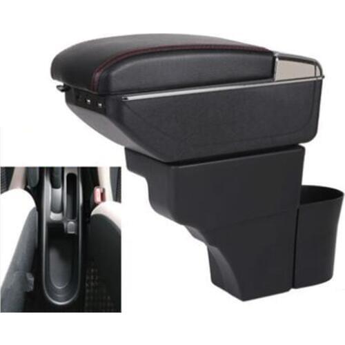For Nissan Note armrest box USB Charging heighten Double layer central Store content cup holder ashtray accessories 16-18