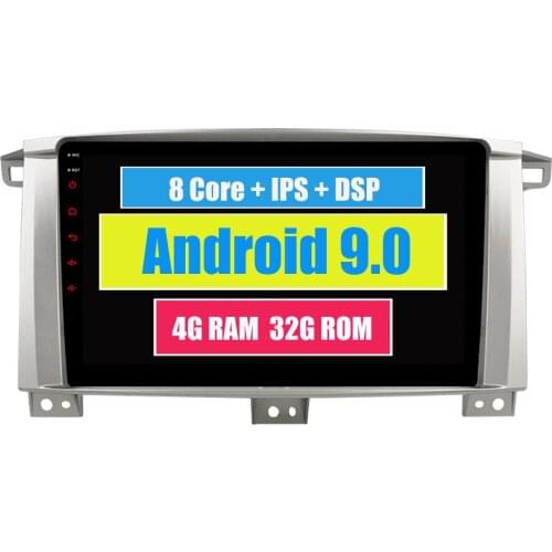 RoverOne Android 9.0 Car Multimedia Player For Toyota Land Cruiser 100 2005-2007 Autoradio Bluetooth Radio Stereo Navigation DSP