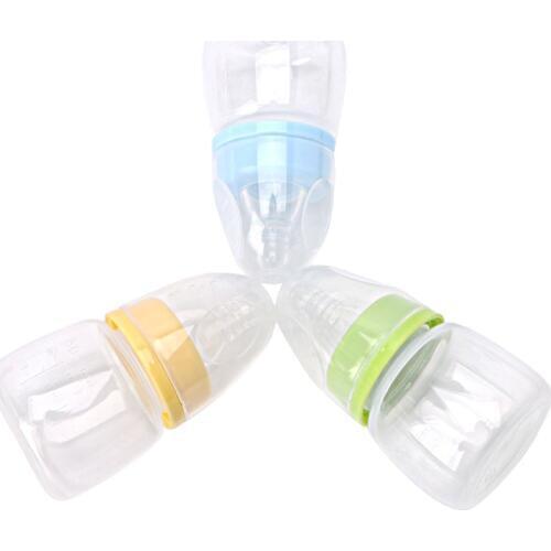 2018 New 60ml 2OZ Silicone Baby Infant Newborn Feeding Nursing Nipple Bottle Baby Kids Child Gifts