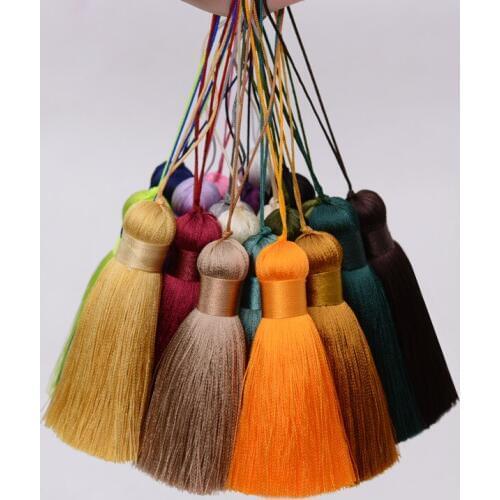 Antique Cotton Silk Tassels Earrings Charm Pendant Satin Tassels DIY Necklaces accessories Top