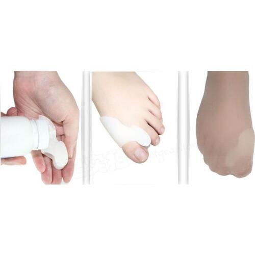 Unisex eases foot pain silicone toe spreader bunion shield hallux valgus orthotics as foot care tool high heel shoes accessory