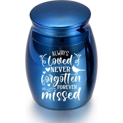 Cremation Urn for Pet Ashes Mini Keepsake Jar Aluminum Alloy Memorial Dogs Cats Holder