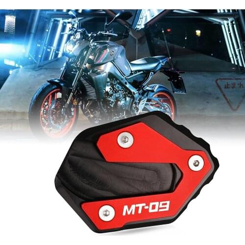 Motorcycle Foot Enlarger Foot Side Stand Extension Plate For Yamaha MT-09 Tracer MT09 2014 2015 2016 2017 2018 2019 2020 2021