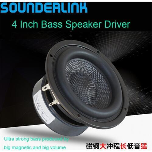 1 PC Sounderlink 4'' 50W SUPER subwoofer woofer bass raw speaker driver 4 Ohm 8Ohm for DIY home theater monitor audio