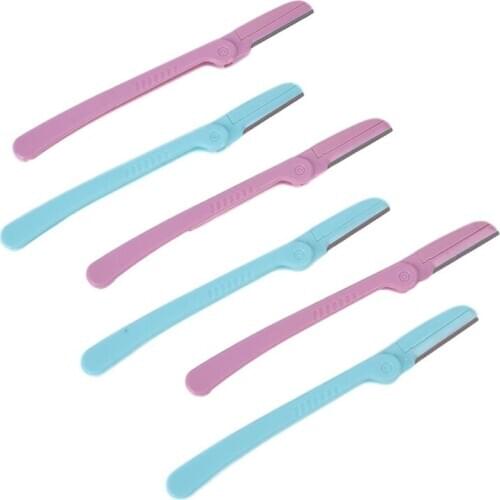 3Pcs/Set Portable Eyebrow Trimmer Hair Remover Set Women Face Razor Eyebrow Trimmers Blades Shaver For Makeup Cosmetic Kit