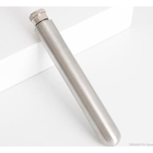 50pcs 1.5oz Stainless Steel Tube Hip Flask Wine Bottle Portable Alcohol Whiskey Flasks As Gift Mini Tube Liquor Pot