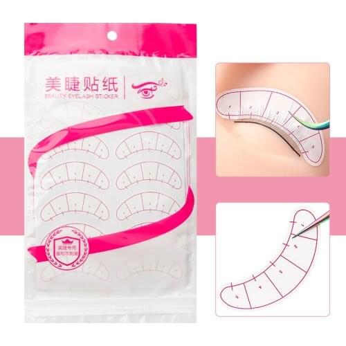 70pairs/pack Paper Patches 3D Eyelash Under Eye Pads Lash Eyelash Extension Practice Eye Tips Sticker Wraps Makeup Tools
