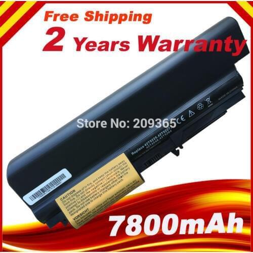 7800mAh 9Cell laptop battery for lenovo ThinkPad T400 T61u 14-inch widescreen 41U3198 42T4531 42T4619 42T4652 ASM 42T4533 42T522