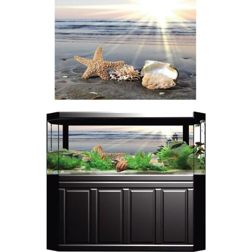 Aquarium Background Backdrop Sticker Wallpaper Decoration Tank Vivarium