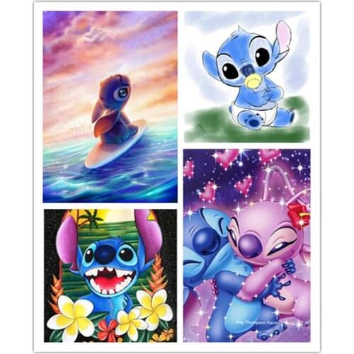 Disney 5D Diamond Painting Cuadros Broderie Cross Stitch Kits Cartoons Animal Diamond Embroidery Mosaic Stilson Home Decor