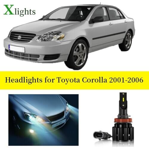 Xlights Car Canbus Bulb Lamp For Toyota Corolla 2001 2002 2003 2004 2005 2006 2007 Led Headlight Low High Beam Auto Accessories
