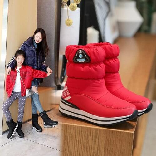 Plus size 34-43 Snow boots for women shoes zipper keep warm thick fur winter boots fashion ankle boots female 36 37 38 39 40 41