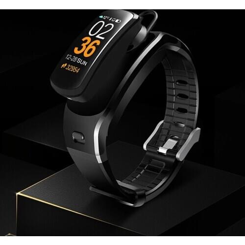 B6 Bluetooth Bracelet Headset Talking Smart watch Band Android iOS Heart Rate Monitor Sport smart wristband calling