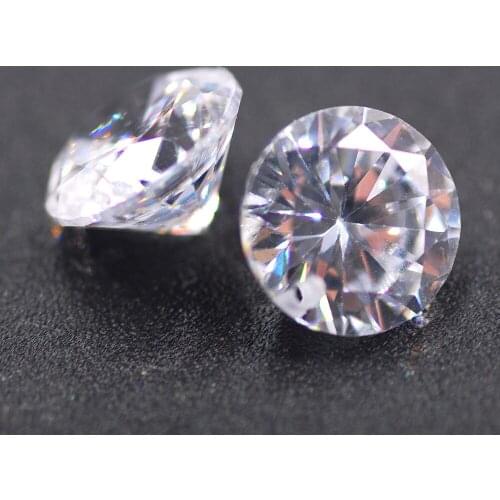 50pcs Top Quality Colourful AAA Cubic Zircon Round Cut Zirconia 4mm 6mm 8mm Beads For Dress Jewelry Accessories DIY