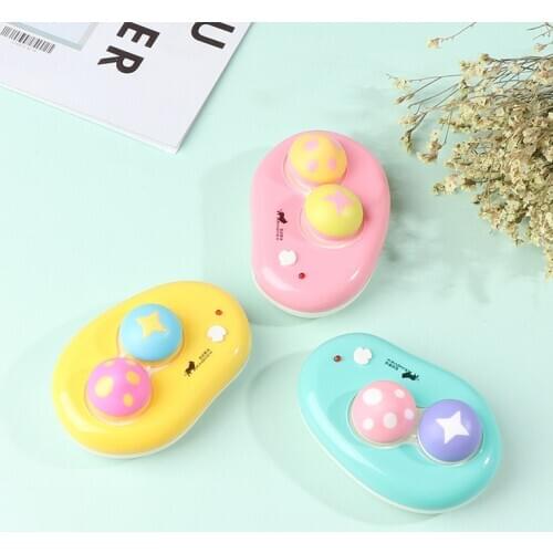 Portable Cute Duck Mushroom Electric Automatic Contact Lens Case Washer Box Cleaner For Color Lenses Gift For Girls