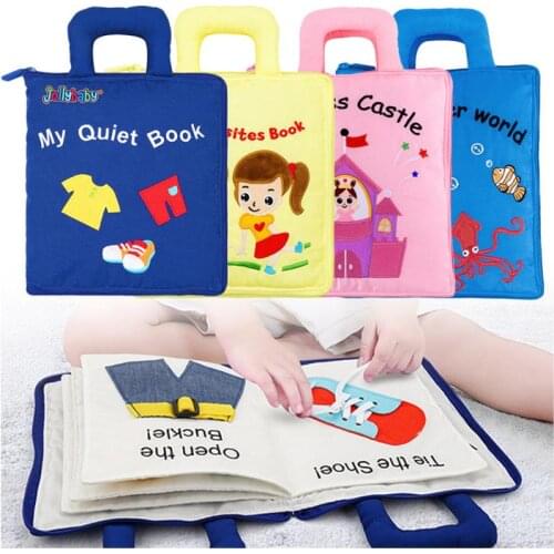 Children Early Childhood Education Cloth Book Toy Tear Not Rotten Book Montessori Baby Exercise Parent-child Interaction Toy