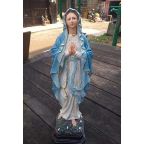 The 40cm high Virgin Mary presents a handicraft ornament made of resin Beauty figures Sculpture statue carving Decoration