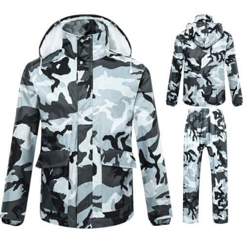 Raincoat Rain pants set adult electric scooter motorcycle riding split Raincoat Whole body Waterproof male/female OUtdoor Trekki