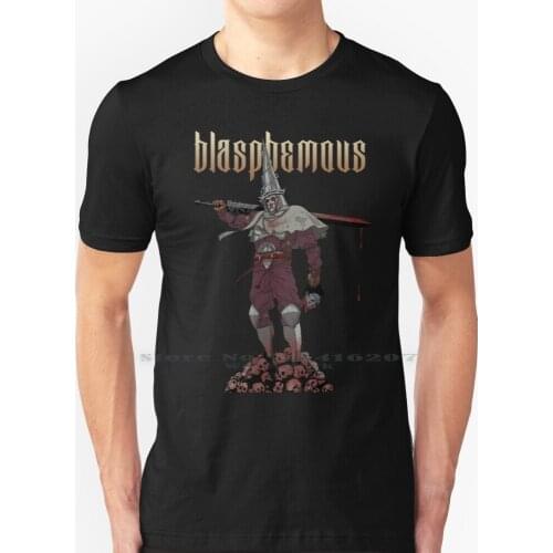 Blasphemy T Shirt 100% Pure Cotton Blasphemy Insult God Kill Murder Skull Dead Sword Blood Platforms Role Religion Blasphemous