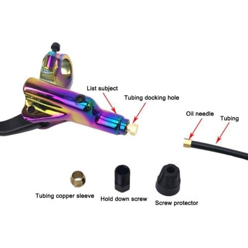 Mountain Bike Hydraulic Disc Brake Set Bicycle Front and Rear Brake Caliper and Levers Kit QW