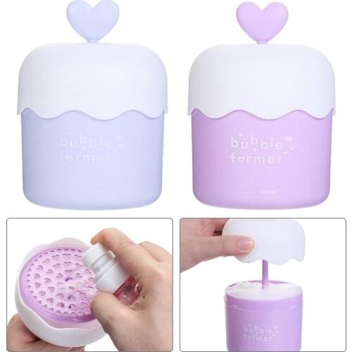 Portable Face Cleanser Shower Bath Shampoo Foam Maker Bubble Foamer Device Cleansing Foaming Make up removal Tool