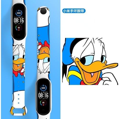 Disney Mickey Minnie Strap for Xiaomi Mi Band 6 5 4 3 for Xiaomi Smart Watch Wrist Strap Silicone Wristband Bracelet Replacement
