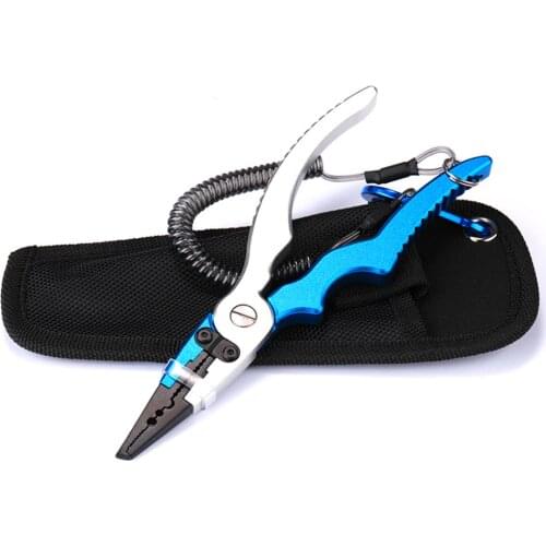 Fishing Pliers 90g 175mm Tungsten Steel Blade Braided Line Cutter Fishing Pliers Scissors Aluminum Fishing Accessories