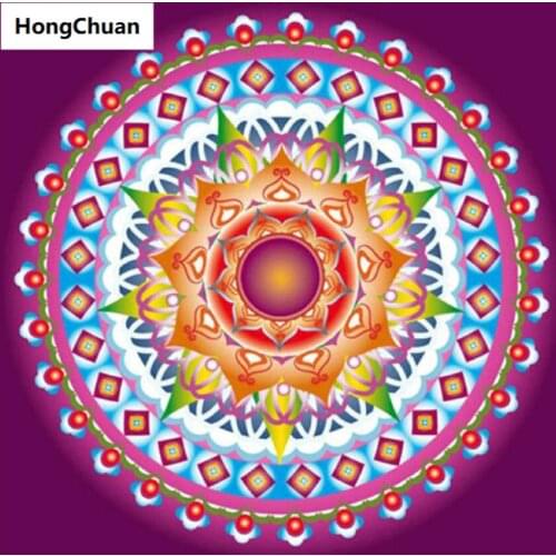 Hexagonal Star Mandala 5D DIY Square/Round Diamond Painting Cross Embroidery Home Decoration High-end Mural Diamond Mosaic Gift