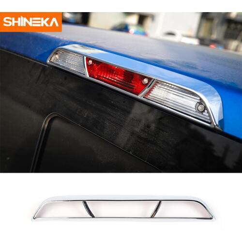 SHINEKA Car Styling ABS Exterior Rear High Brake Light Lamp Decoration Cover Trim Frame Strip Sticker Kit for Ford F150 2015